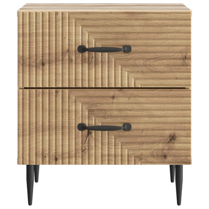 vidaXL Bedside Cabinet 2 pcs Artisan Oak 43 x 34.5 x 47.5 cm