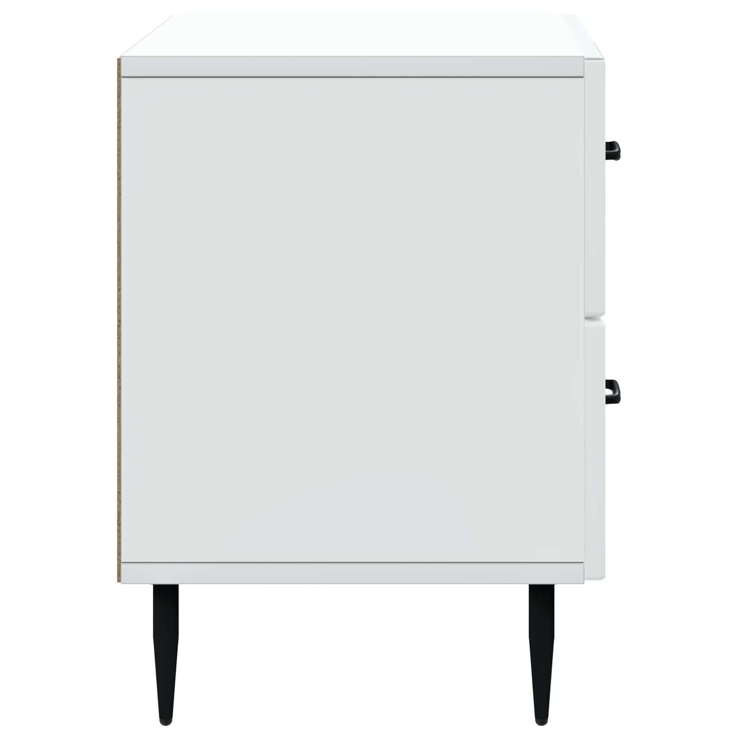 vidaXL Bedside Cabinet White 62 x 34.5 x 47.5 cm Engineered Wood