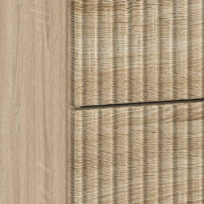 vidaXL Bedside Cabinet Sonoma Oak 62 x 34.5 x 47.5 cm Engineered Wood