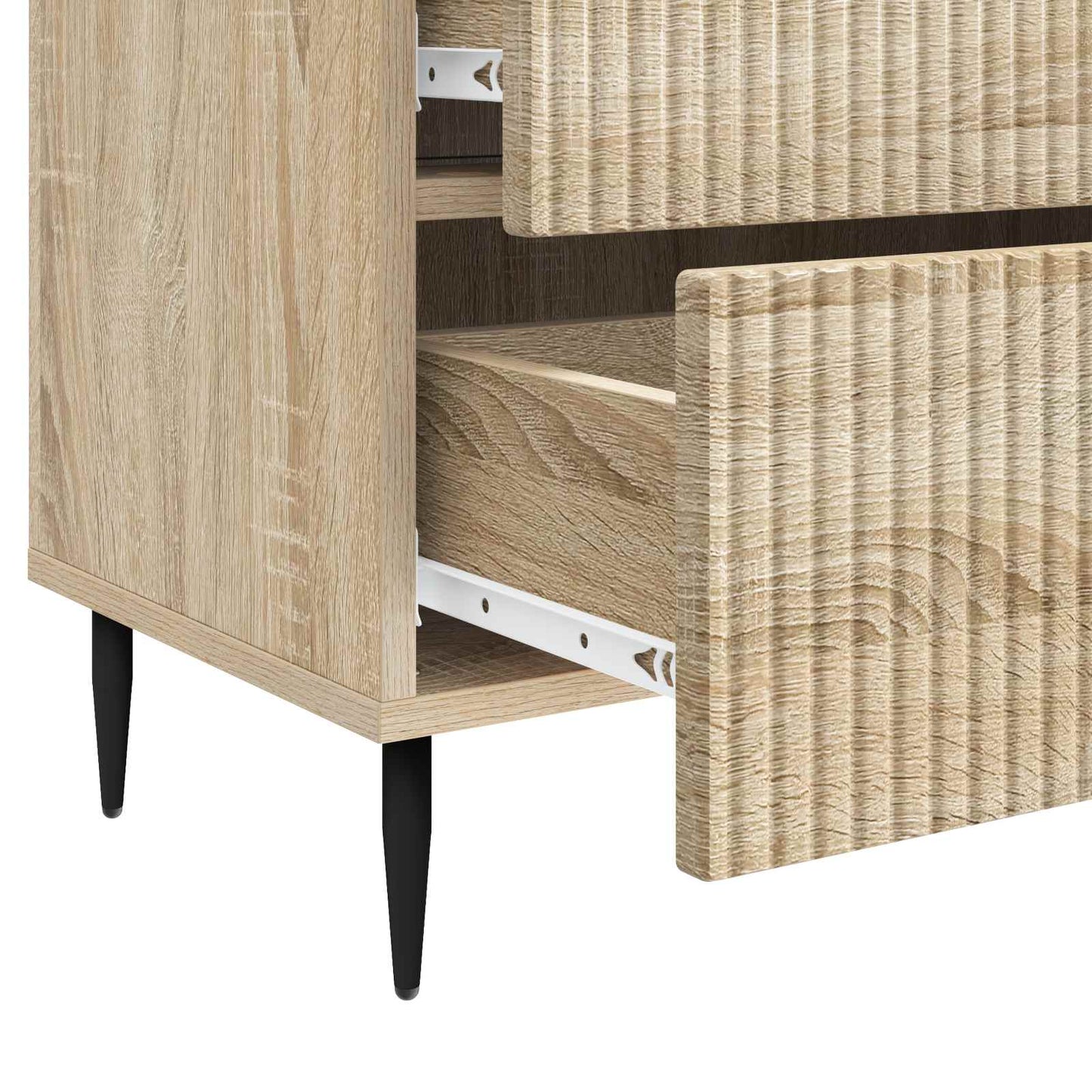 vidaXL Bedside Cabinet Sonoma Oak 62 x 34.5 x 47.5 cm Engineered Wood