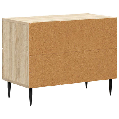 vidaXL Bedside Cabinet Sonoma Oak 62 x 34.5 x 47.5 cm Engineered Wood