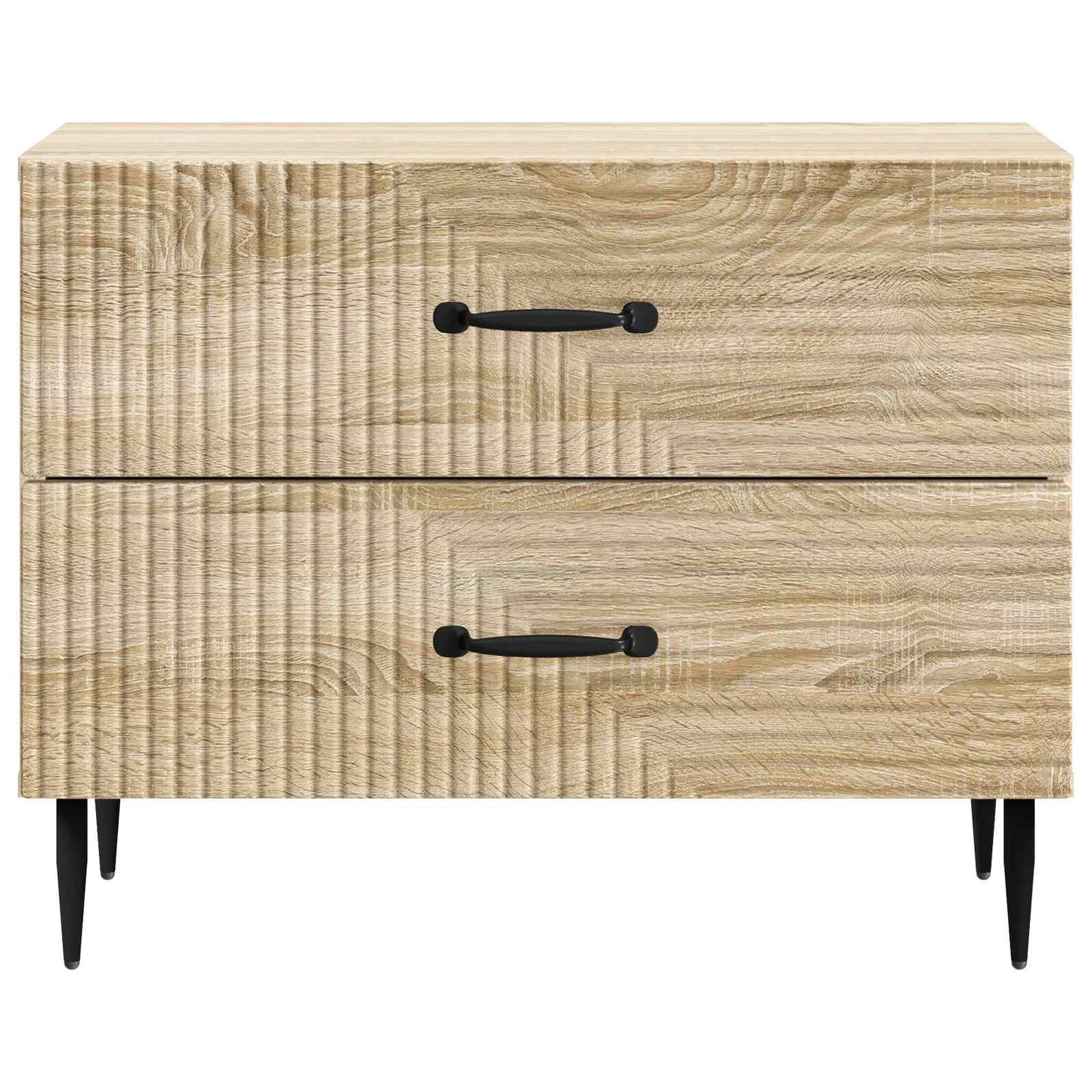 vidaXL Bedside Cabinet Sonoma Oak 62 x 34.5 x 47.5 cm Engineered Wood