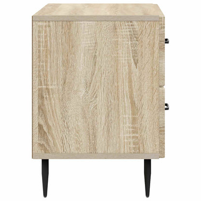 vidaXL Bedside Cabinet Sonoma Oak 62 x 34.5 x 47.5 cm Engineered Wood