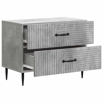 vidaXL Bedside Cabinet with Drawer Concrete Grey 62 x 34.5 x 47.5 cm