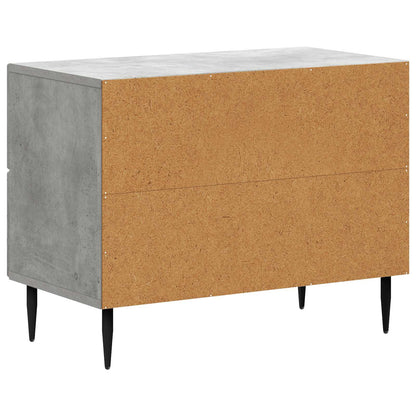 vidaXL Bedside Cabinet with Drawer Concrete Grey 62 x 34.5 x 47.5 cm