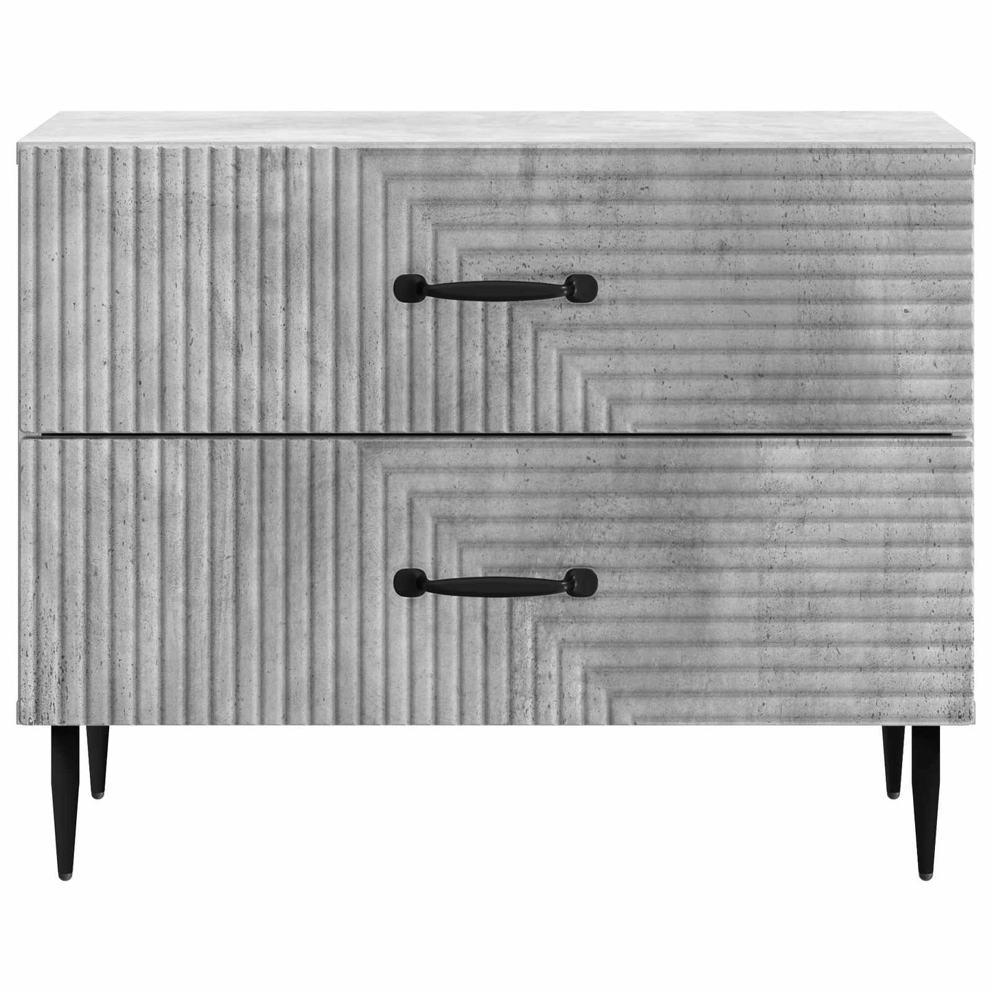 vidaXL Bedside Cabinet with Drawer Concrete Grey 62 x 34.5 x 47.5 cm