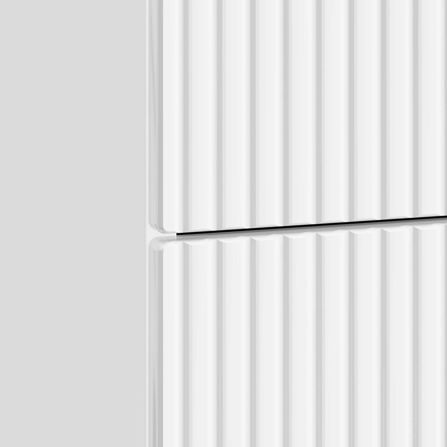 vidaXL Bedside Cabinet High Gloss White 62 x 34.5 x 47.5 cm