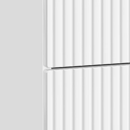 vidaXL Bedside Cabinet High Gloss White 62 x 34.5 x 47.5 cm