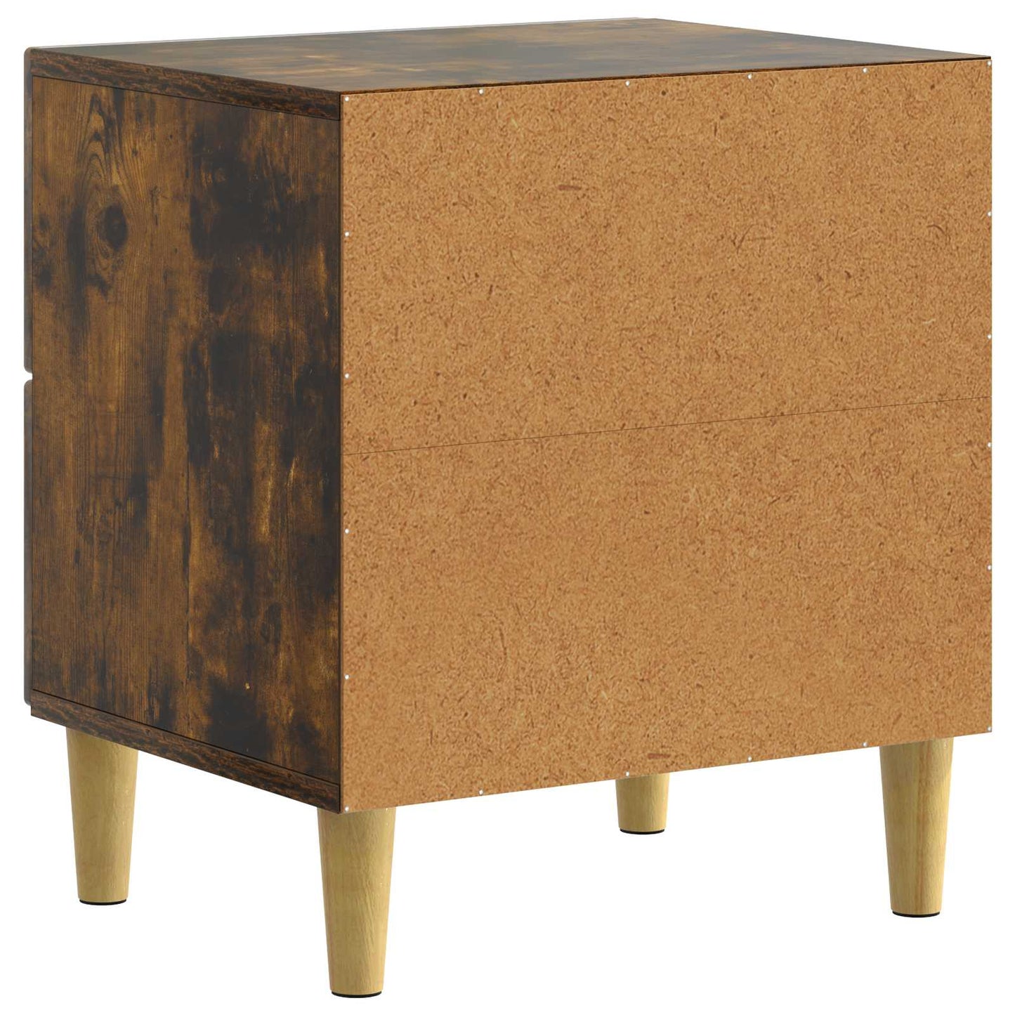 vidaXL Bedside Cabinet Smoked Oak 62 x 34.5 x 47.5 cm Engineered Wood