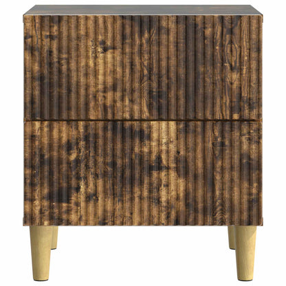 vidaXL Bedside Cabinet Smoked Oak 62 x 34.5 x 47.5 cm Engineered Wood