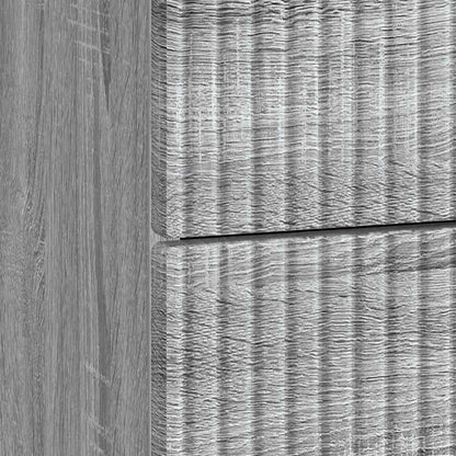 vidaXL Bedside Cabinet Grey Sonoma 62 x 34.5 x 47.5 cm Engineered Wood