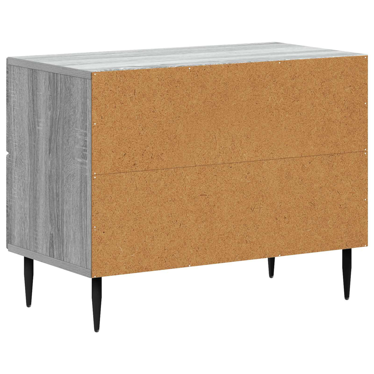 vidaXL Bedside Cabinet Grey Sonoma 62 x 34.5 x 47.5 cm Engineered Wood