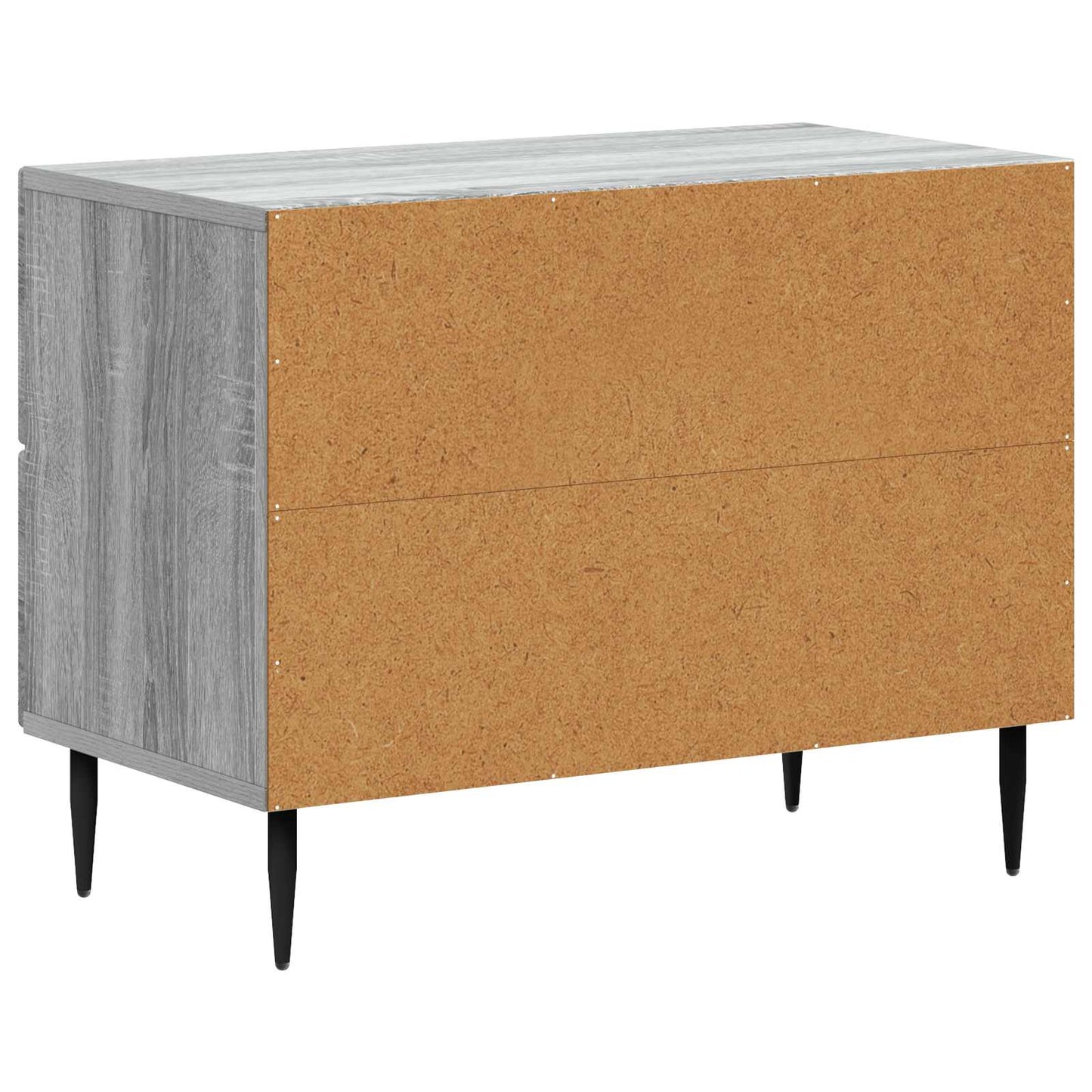 vidaXL Bedside Cabinet Grey Sonoma 62 x 34.5 x 47.5 cm Engineered Wood
