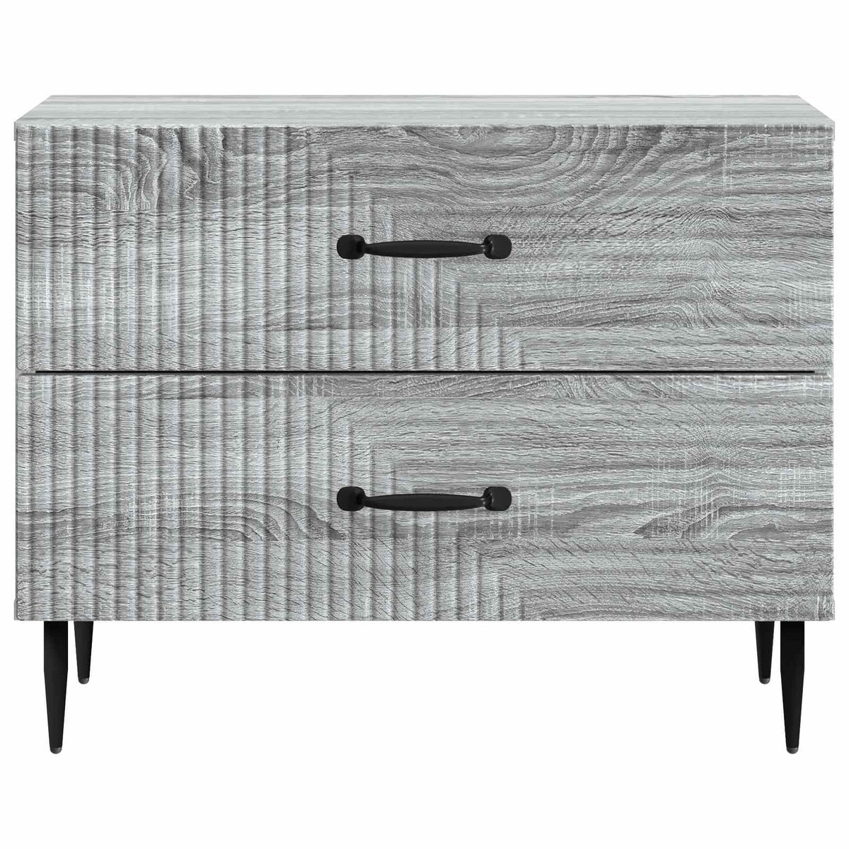 vidaXL Bedside Cabinet Grey Sonoma 62 x 34.5 x 47.5 cm Engineered Wood