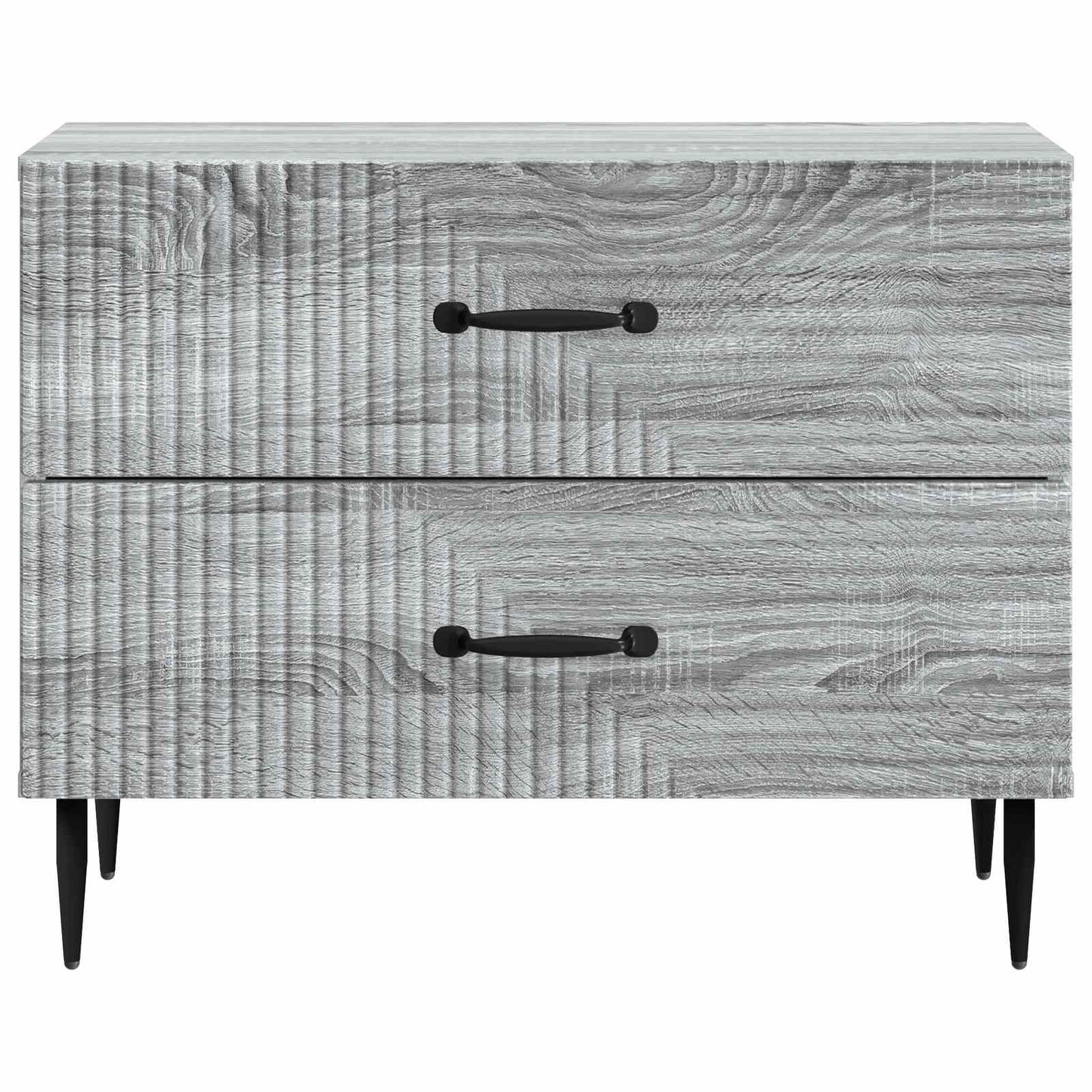 vidaXL Bedside Cabinet Grey Sonoma 62 x 34.5 x 47.5 cm Engineered Wood