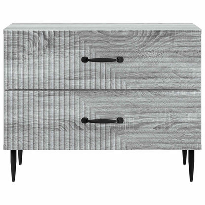vidaXL Bedside Cabinet Grey Sonoma 62 x 34.5 x 47.5 cm Engineered Wood