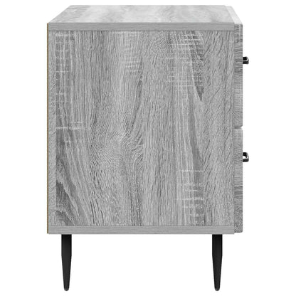vidaXL Bedside Cabinet Grey Sonoma 62 x 34.5 x 47.5 cm Engineered Wood
