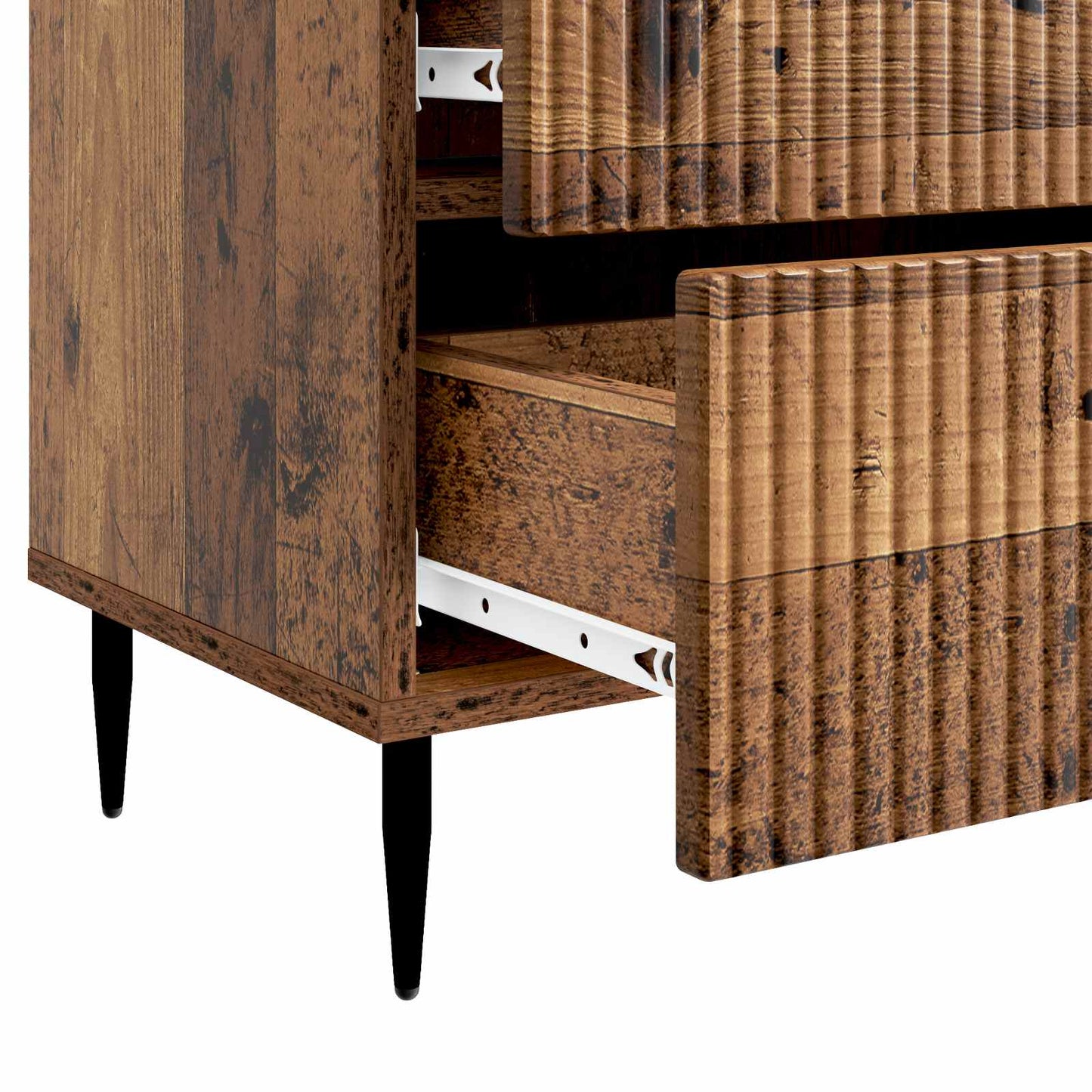 vidaXL Bedside Cabinet Old Wood 62 x 34.5 x 47.5 cm Engineered Wood