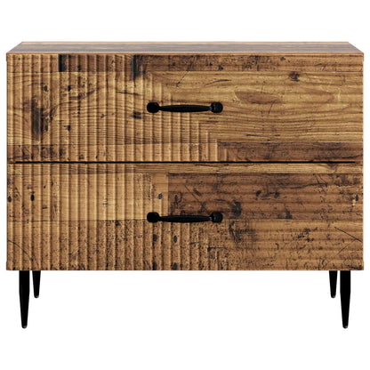 vidaXL Bedside Cabinet Old Wood 62 x 34.5 x 47.5 cm Engineered Wood