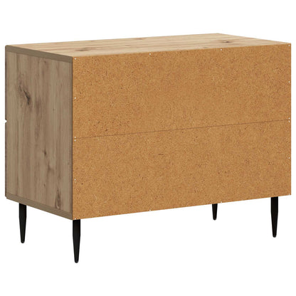 vidaXL Bedside Cabinet Artisan Oak 62 x 34.5 x 47.5 cm Engineered Wood