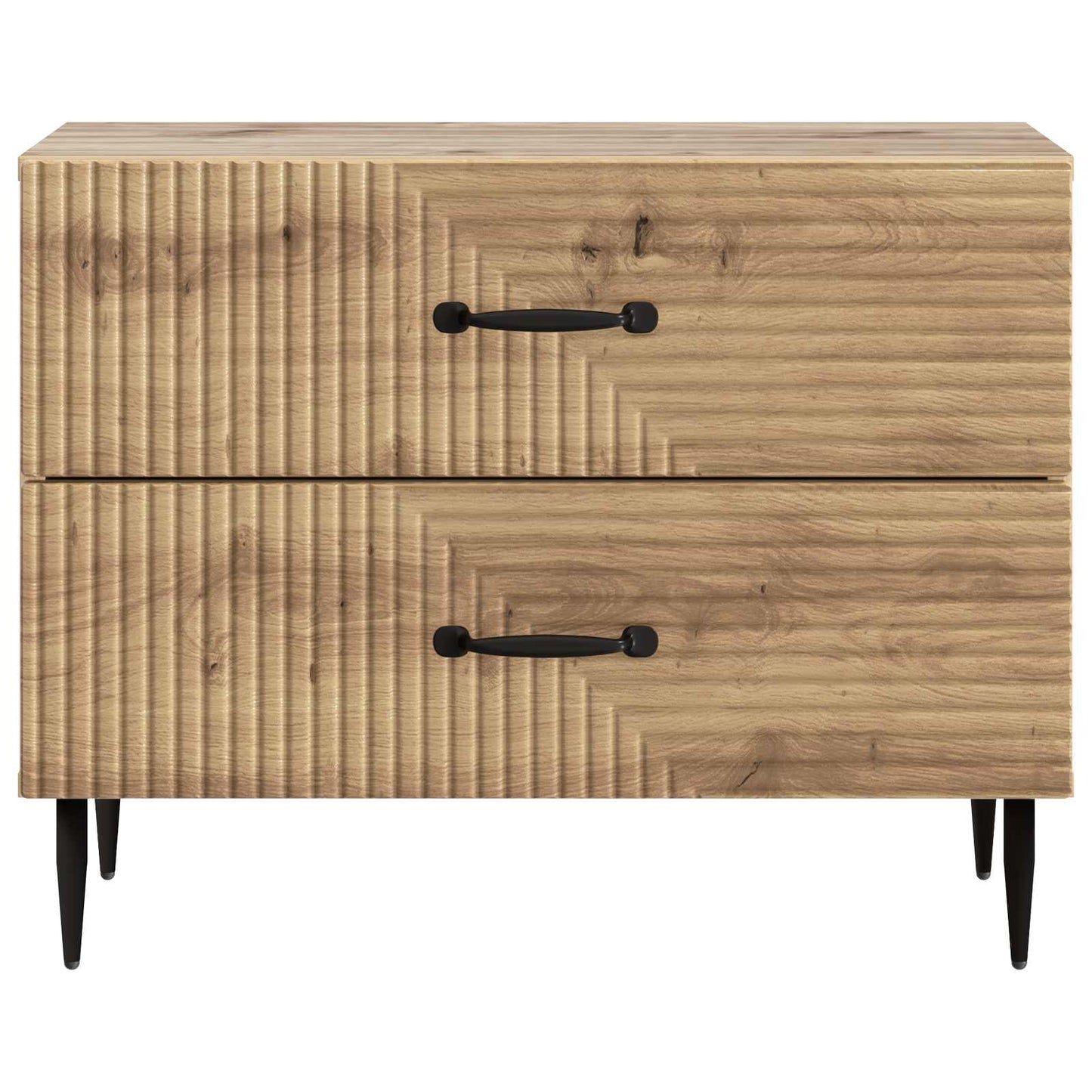 vidaXL Bedside Cabinet Artisan Oak 62 x 34.5 x 47.5 cm Engineered Wood