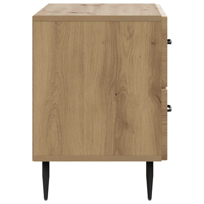 vidaXL Bedside Cabinet Artisan Oak 62 x 34.5 x 47.5 cm Engineered Wood
