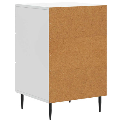vidaXL Bedside Cabinet White 43 x 41 x 66.5 cm Engineered Wood