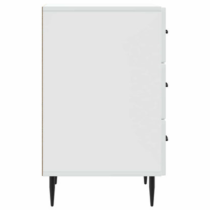vidaXL Bedside Cabinet White 43 x 41 x 66.5 cm Engineered Wood