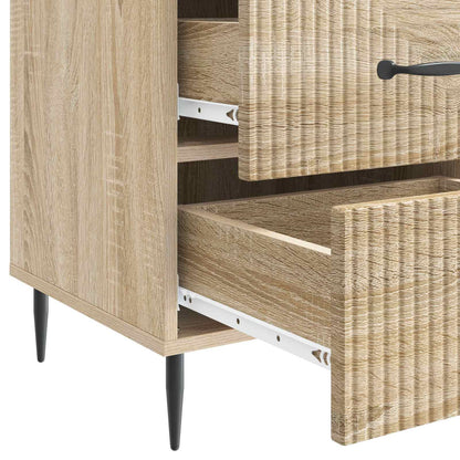 vidaXL Bedside Cabinet Sonoma Oak 43 x 41 x 66.5 cm Engineered Wood