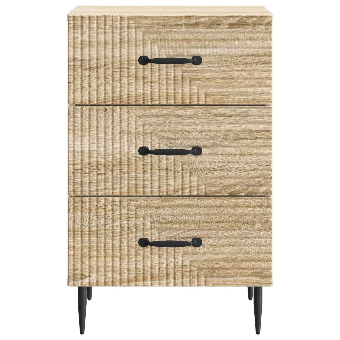vidaXL Bedside Cabinet Sonoma Oak 43 x 41 x 66.5 cm Engineered Wood