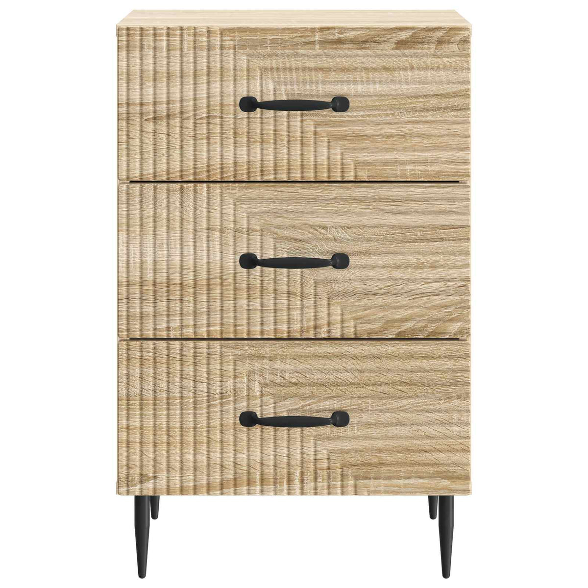 vidaXL Bedside Cabinet Sonoma Oak 43 x 41 x 66.5 cm Engineered Wood