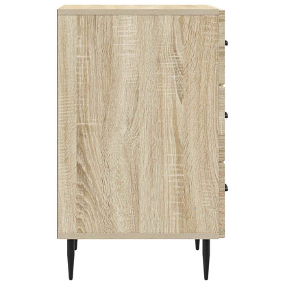 vidaXL Bedside Cabinet Sonoma Oak 43 x 41 x 66.5 cm Engineered Wood