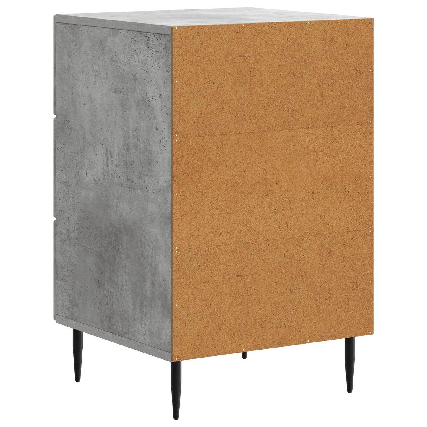 vidaXL Bedside Cabinet Concrete Grey 43 x 41 x 66.5 cm Engineered Wood