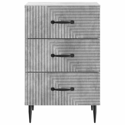 vidaXL Bedside Cabinet Concrete Grey 43 x 41 x 66.5 cm Engineered Wood