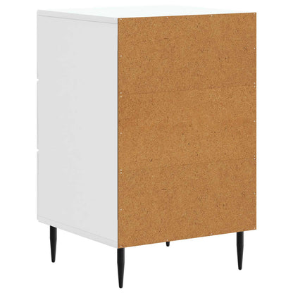 vidaXL Bedside Cabinet with Drawer High Gloss White 43 x 41 x 66.5 cm