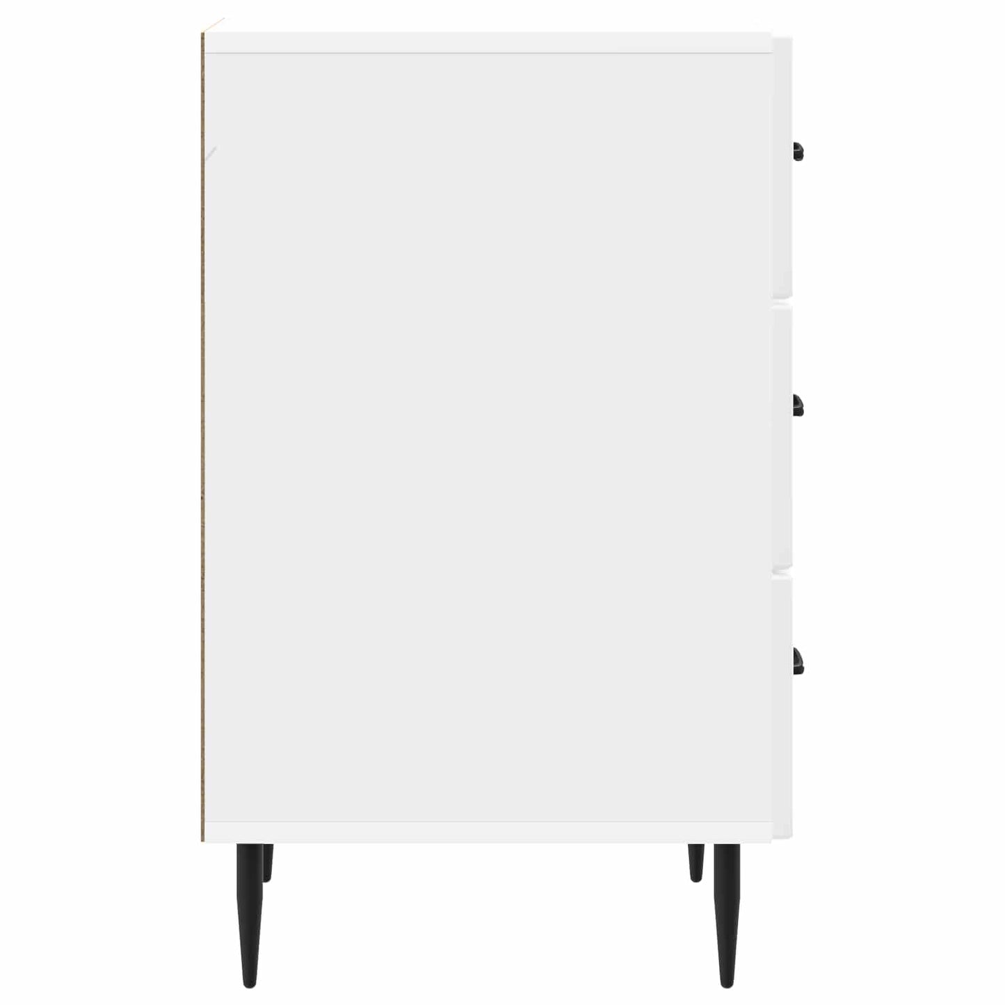 vidaXL Bedside Cabinet with Drawer High Gloss White 43 x 41 x 66.5 cm