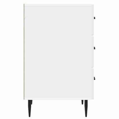 vidaXL Bedside Cabinet with Drawer High Gloss White 43 x 41 x 66.5 cm
