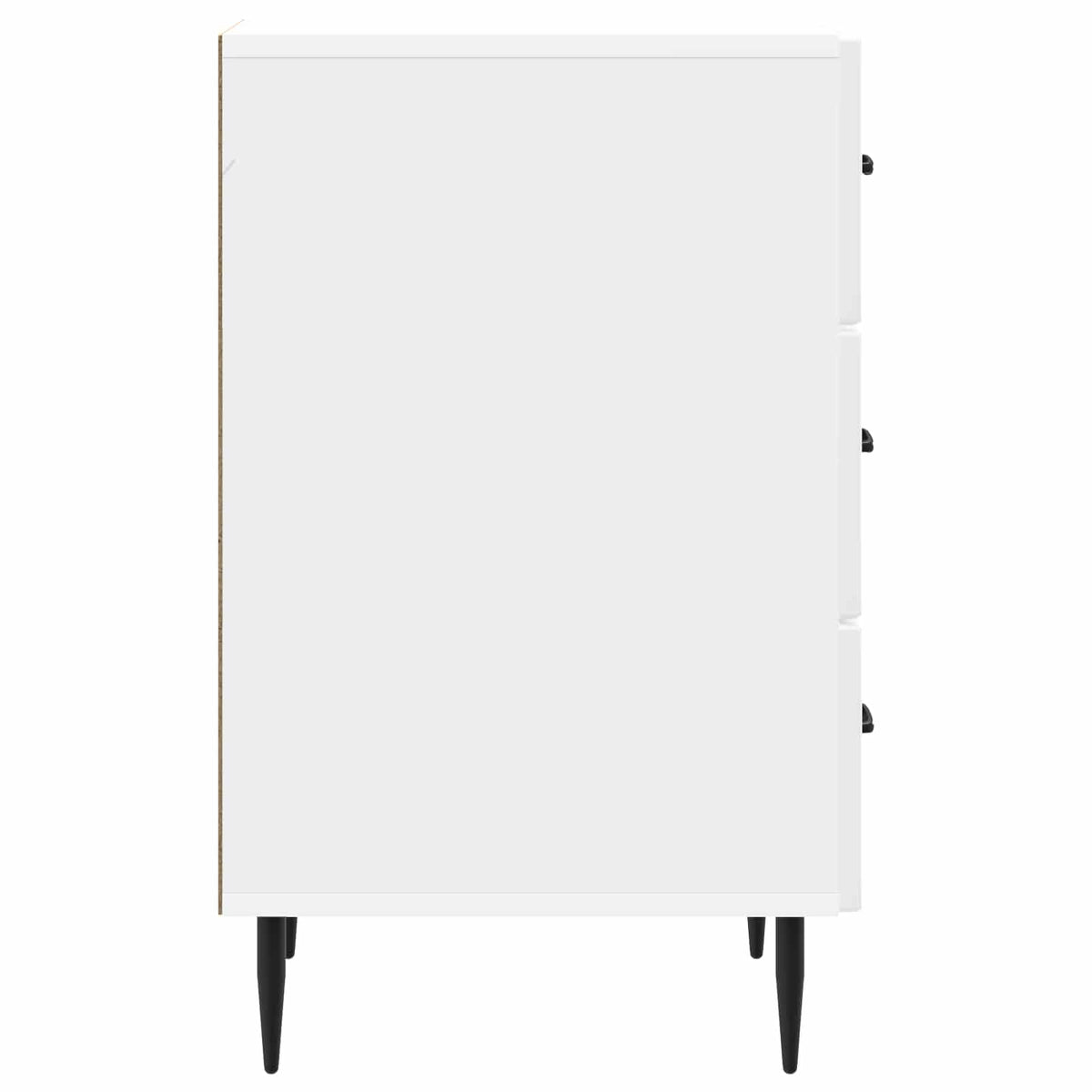 vidaXL Bedside Cabinet with Drawer High Gloss White 43 x 41 x 66.5 cm