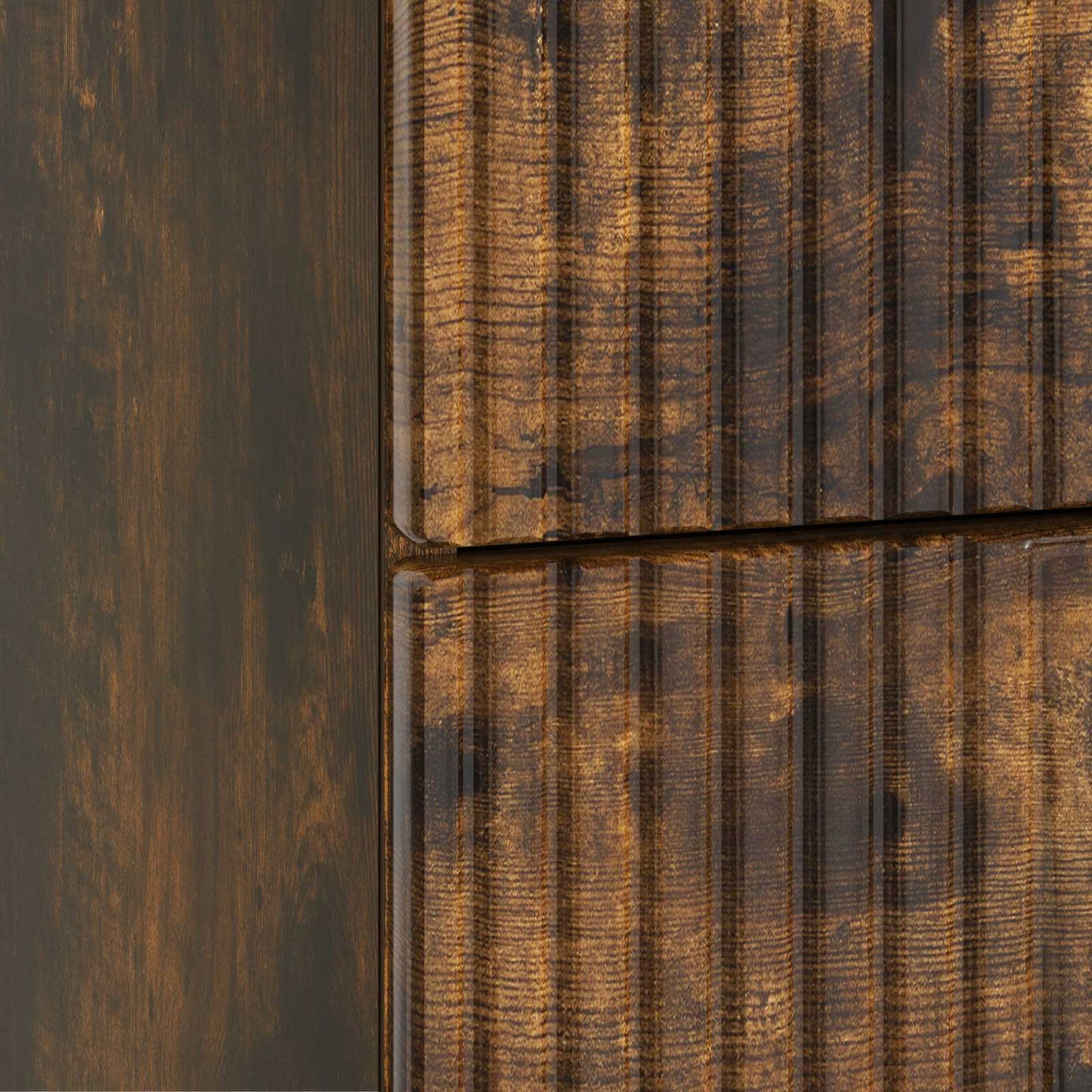 vidaXL Bedside Cabinet Smoked Oak 43 x 41 x 66.5 cm Engineered Wood