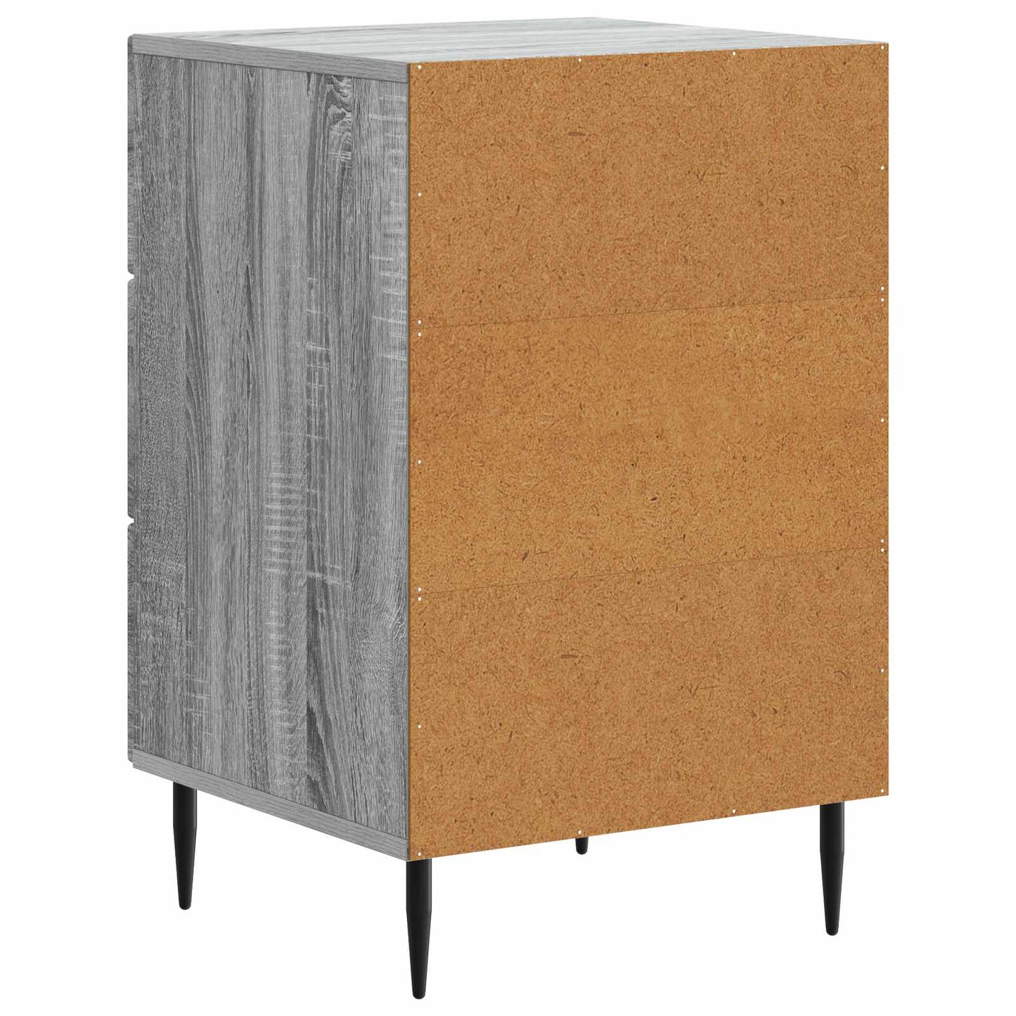 vidaXL Bedside Cabinet Grey Sonoma 43 x 41 x 66.5 cm Engineered Wood