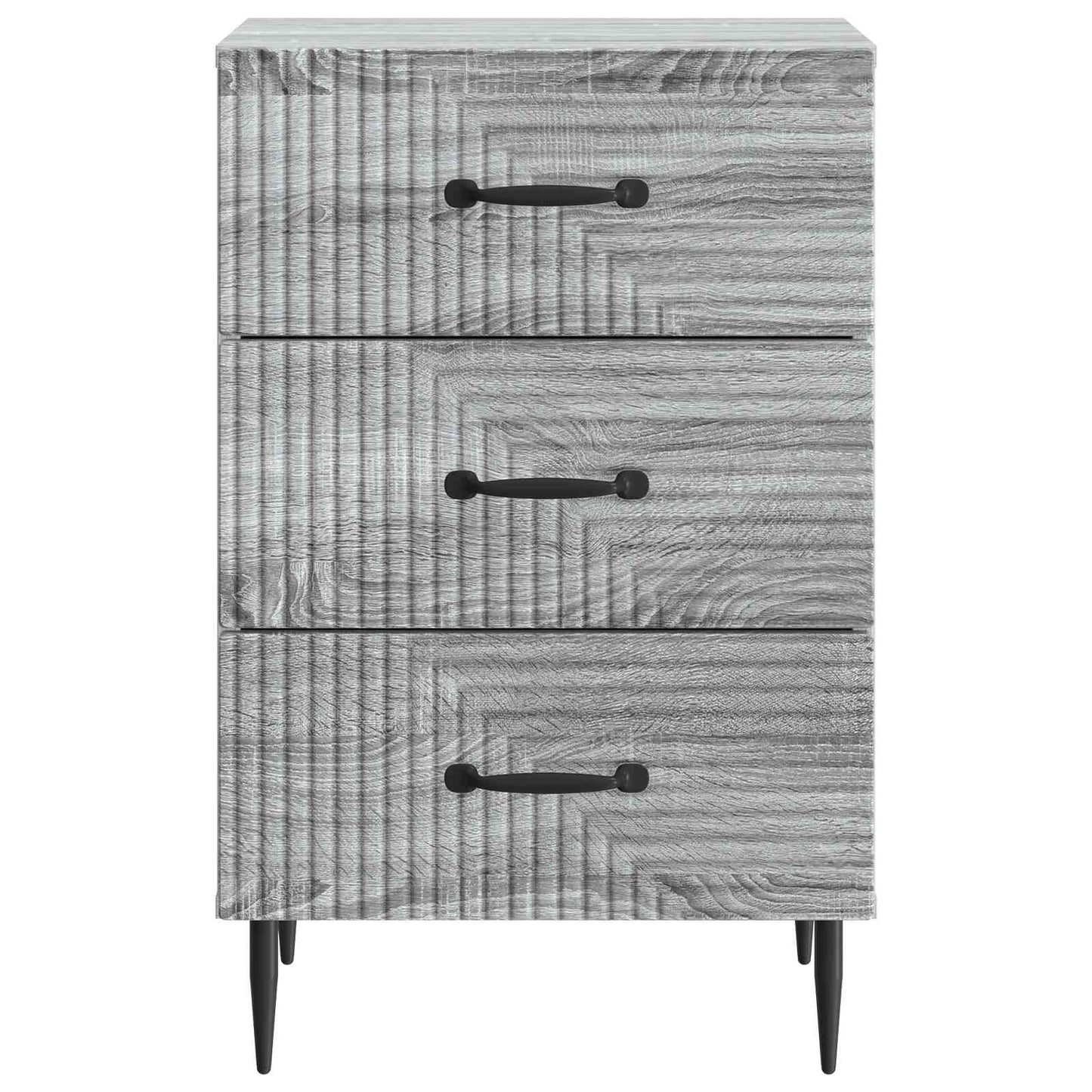 vidaXL Bedside Cabinet Grey Sonoma 43 x 41 x 66.5 cm Engineered Wood