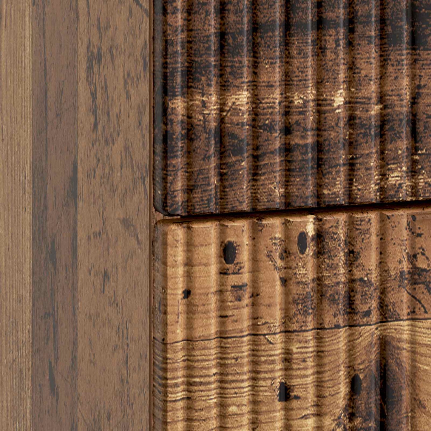 vidaXL Bedside Cabinet Old Wood 43 x 41 x 66.5 cm Engineered Wood