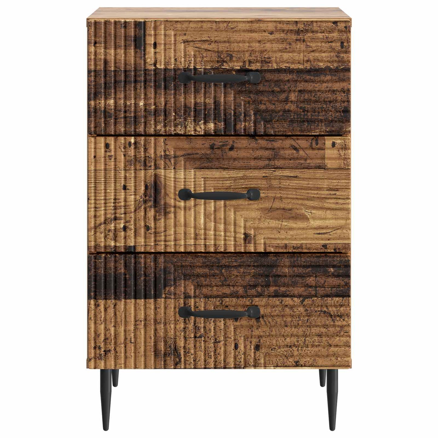 vidaXL Bedside Cabinet Old Wood 43 x 41 x 66.5 cm Engineered Wood
