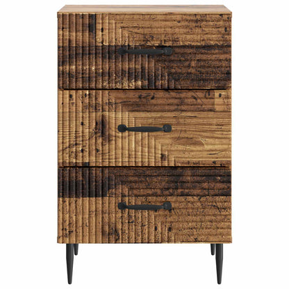 vidaXL Bedside Cabinet Old Wood 43 x 41 x 66.5 cm Engineered Wood