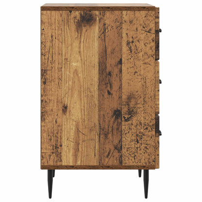 vidaXL Bedside Cabinet Old Wood 43 x 41 x 66.5 cm Engineered Wood