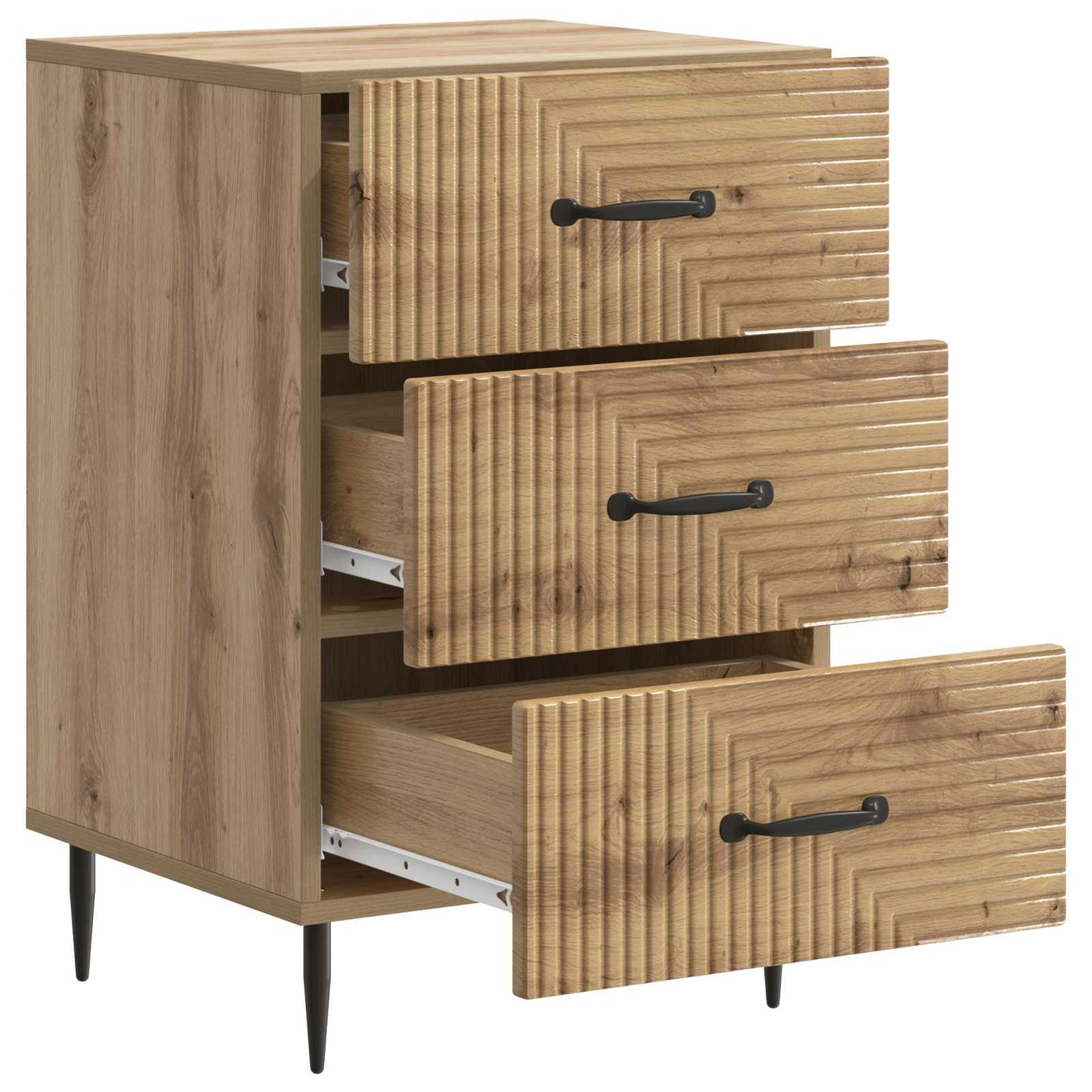 vidaXL Bedside Cabinet Artisan Oak 43 x 41 x 66.5 cm Engineered Wood