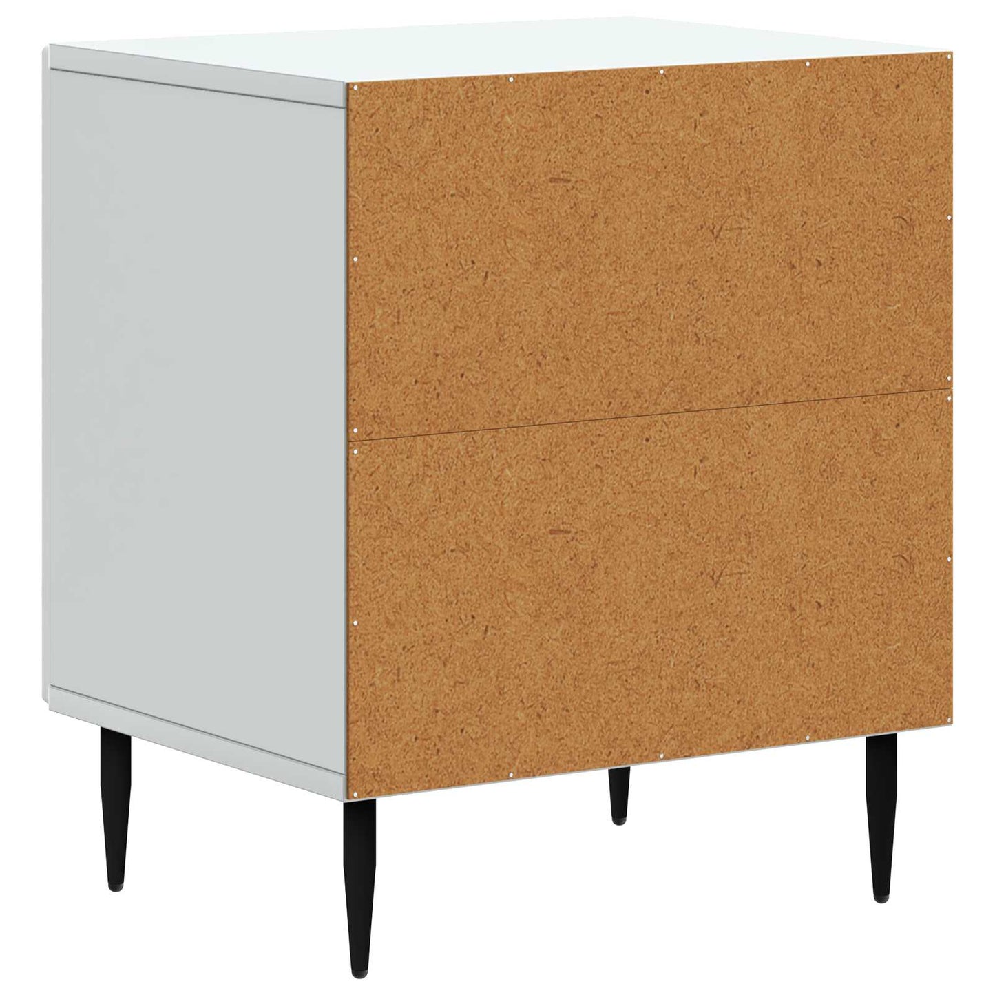vidaXL Bedside Cabinet White 43 x 34.5 x 50 cm Engineered Wood