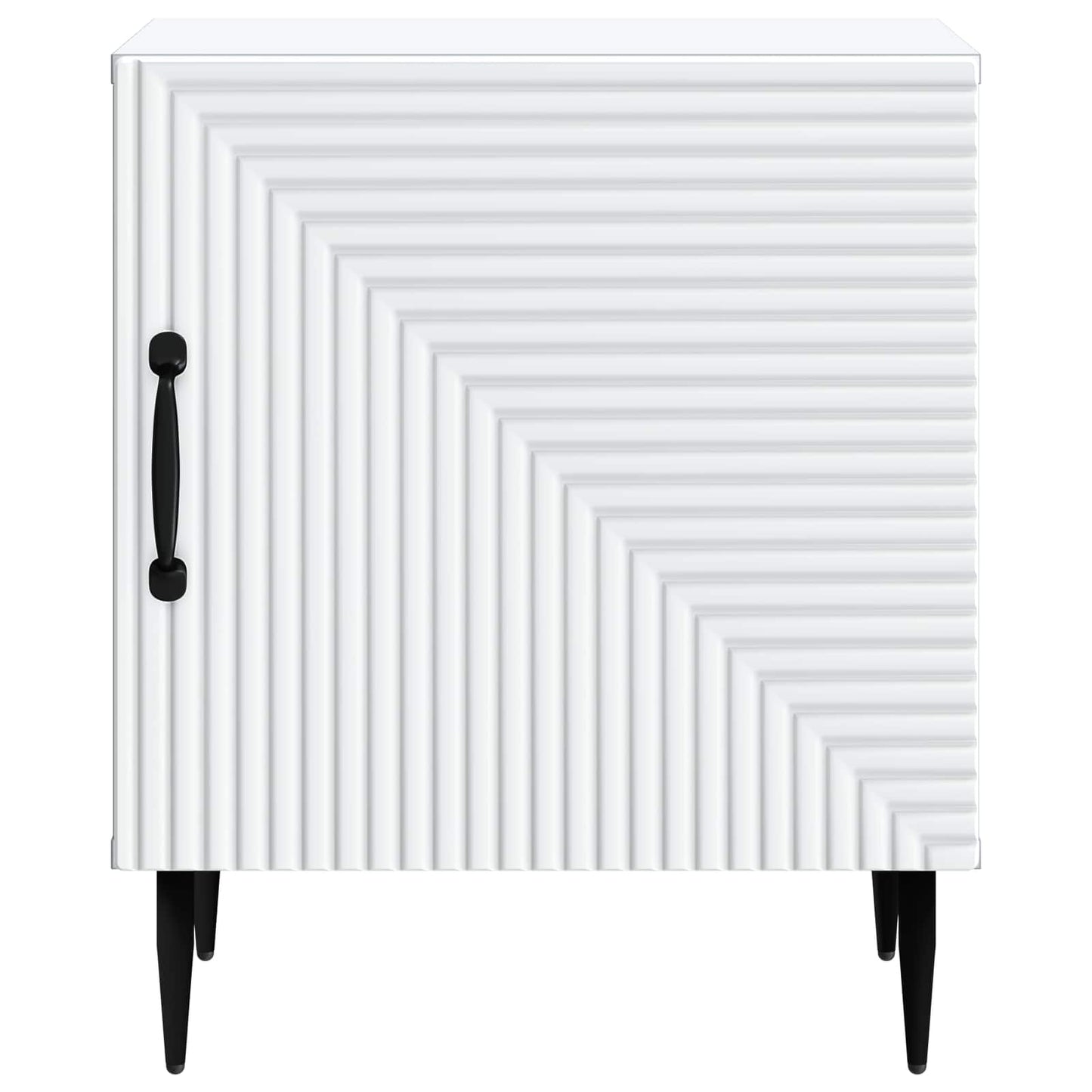 vidaXL Bedside Cabinet White 43 x 34.5 x 50 cm Engineered Wood