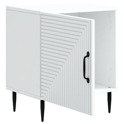 vidaXL Bedside Cabinet 2 pcs White 43 x 34.5 x 50 cm Engineered Wood