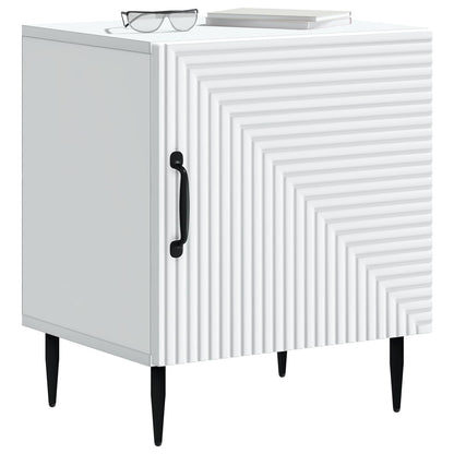 vidaXL Bedside Cabinet 2 pcs White 43 x 34.5 x 50 cm Engineered Wood